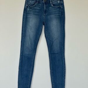 Unpublished Women's Jeans Mid-Rise Skinny Medium Wash‎ Casual Zip Denim Sz.26